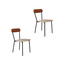 Cadeira Fixa Estofada Vintage Emília C/02 Un. Cadeira Fixa Estofada Vintage Emília C/02 Un.