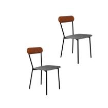 Cadeira Fixa Estofada Vintage Emília C/02 Un. Cadeira Fixa Estofada Vintage Emília C/02 Un.