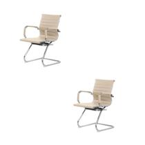 Cadeira Fixa Interlocutor Charles Eames Esteirinha 11A Nude