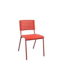 Cadeira Fixa Multiuso Niala Plaxmetal NR17 Vermelho
