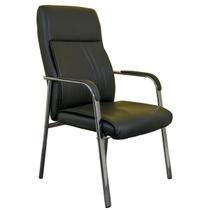 Cadeira Fixa Partner Estofada Preta B.Hoff Mobile