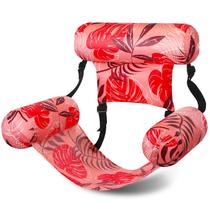 Cadeira flutuante de piscina Sonwyoung Lounge inflável ajustável vermelha