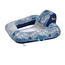 Cadeira Flutuante Inflável Aqua Zero Gravity Blue Fern para Piscina