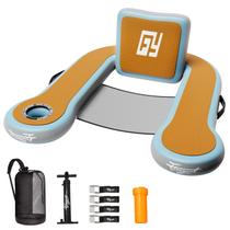 Cadeira flutuante inflável para piscina para adultos com porta-copos