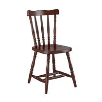 Cadeira Foz em Madeira Maçica Castanho Acetinado Piratini