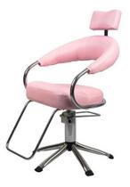 Cadeira Futurama Com Pistão Rosa