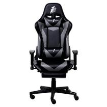 Cadeira Gamer 1STPLAYER FK3, Até 160kg, Reclinável, com Almofadas, Material PVC, Preto e Cinza - FK3-FR-BKGA Cadeira Gamer 1STPLAYER FK3, Até 160kg, Reclinável, com Almofadas, Material PVC, Preto e Cinza - FK3-FR-BKGA