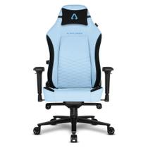Cadeira Gamer Alpha Gamer Alegra Fabric, Até 150 kg, Apoio de Braço 4D, Mecanismo Frog, Apoio Lombar Ajustável, Azul - AGALEGRA-F-BL