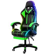 Cadeira Gamer AX-171 Preta Verde Acolchoada Ergonômica