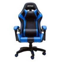 Cadeira Gamer Azul Pctop 6022 Encosto ajustável 135º