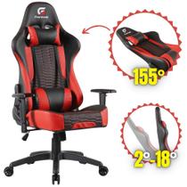 Cadeira Gamer Barata Fortrek Cruise de material sintético Alto Conforto Com Regulagem do Braço e da Base e Com Apoio de Almofadas Ergonômicas para Pescoço e Lombar