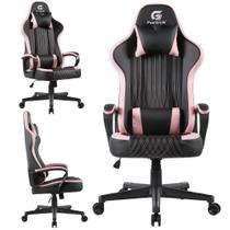 Cadeira Gamer Barata Fortrek de material sintético Alto Conforto Com Regulagem do Braço e da Base e Com Apoio de Almofadas Ergonomicas para Pescoço e Lombar
