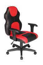 Cadeira Gamer Base com braço Linha Gamer Racing Vermelho