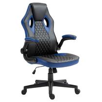 Cadeira Gamer Com Braço Preto Azul Best