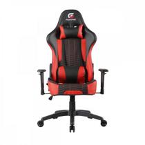 Cadeira Gamer Confortável Preta E Vermelha Fortrek Cruiser