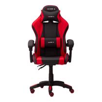 Cadeira Gamer de Escritório Preta e Vermelha Reclinável Ergonômica Racer X Comfort