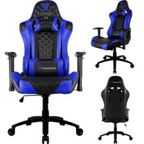 Cadeira Gamer de Jogos ThunderX3 Tgc12 Com Rodinhas, Inclinação Regulável e Altura Ajustável Suporta 120kg Azul