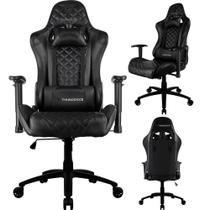 Cadeira Gamer de Jogos ThunderX3 Tgc12 Com Rodinhas, Inclinação Regulável e Altura Ajustável Suporta 120kg Preto