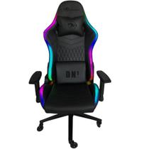 Cadeira Gamer DN1 RGB Preto Rodas de Silicone - DRAXEN