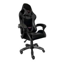 Cadeira Gamer Drakon, Suporta até 140kg, Com Almofadas, Reclinável, Preta - CH31BK - Elg