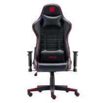 Cadeira Gamer Dz Prime X V2 Preto E Vermelho Com Almofada - Dazz