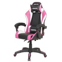 Cadeira Gamer EagleX Hero Profissional Com Trava Relax Reclinável Ajuste De Encosto Rosa - Shop Inc