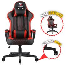 Cadeira Gamer Ergonômica Com Almofadas Vickers Fortrek preto Material Do Estofamento Revestimento material sintético De Alto Conforto