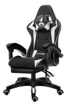 Cadeira Gamer Ergonômica Escritório Python Fly Cor Preto/branco Material Do Estofamento Sintético
