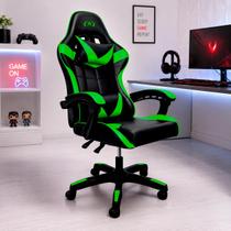 Cadeira Gamer Ergonômica Reclinável com Almofadas Lombar e Cervical material sintético Sintético 135kg