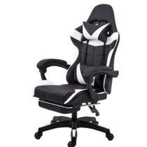 Cadeira Gamer Ergonômica Reclinável com Apoio para os Pés material sintético Premium 135kg - Generica