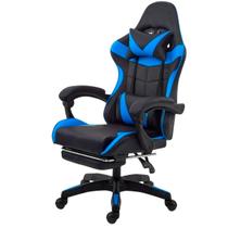 Cadeira Gamer Ergonômica Reclinável com Apoio para os Pés material sintético Sintético Premium 135kg