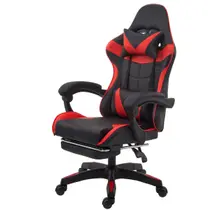 Cadeira Gamer Ergonômica Reclinável com Apoio para os Pés material sintético Sintético Premium 135kg