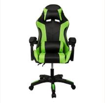 Cadeira Gamer Ergonômica Reclinável Massageador Verde/Preta - Stillus