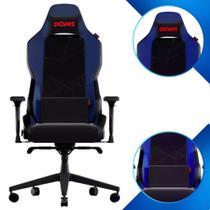 Cadeira Gamer Ergonômica Sentinel Colbat Blue Com Base de Metal Apoio de Braço 4D Almofada Magnética e Suporte de Lombar