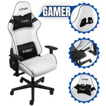 Cadeira Gamer Escritório Branco / White Comet CGC20B de Alta Qualidade Com Ergonomia Ajustável + Apoio Lombar e de Braços Cadeira Gamer Escritório Branco / White Comet CGC20B de Alta Qualidade Com Ergonomia Ajustável + Apoio Lombar e de Braços