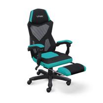 Cadeira Gamer Escritório Com Inclinação Preto com Verde Cadeira Gamer Escritório Com Inclinação Preto com Verde