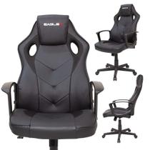 Cadeira Gamer Escritório EagleX S1 Reclinável Giratória Ajuste de Altura e Modo Balanço - Baba Shop