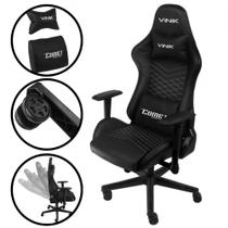 Cadeira Gamer Escritório Inteira Preta Comet CGC10P de Alta Qualidade Com Ergonomia Ajustável + Apoio Lombar e de Braços