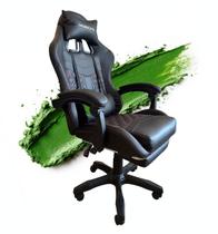 Cadeira Gamer Escritório Premium MOBEL PRÓ em material sintético e Costuras em Vermelho