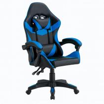 Cadeira Gamer Escritório Reclinável Ergonômica Giratória com Rodinhas X-On - Azul - Casita On