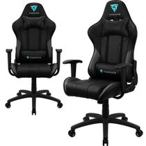 Cadeira Gamer Escritório ThunderX3 EC3 Encosto Reclinável material sintético de Alta Qualidade Cor Preta