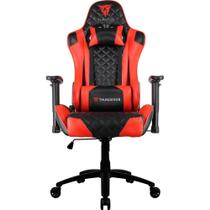 Cadeira Gamer Escritório ThunderX3 Giratória com Rodinhas Apoio para Cabeça e Apoios de Braços 2D - Vermelho