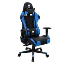 Cadeira Gamer Evolut, Tanker, EG-900, Azul, Reclinável, C/ Almofada
