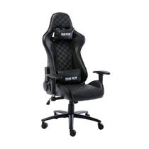 Cadeira Gamer Fair Preto Couro 136x55x55cm Fratini