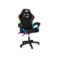 Cadeira gamer fox racer rgb nordic preto