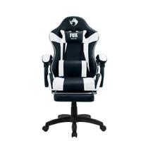 Cadeira Gamer Fox Racer Zerda Com Apoio De Pés Branca W20 Cadeira Gamer Fox Racer Zerda Com Apoio De Pés Branca W20