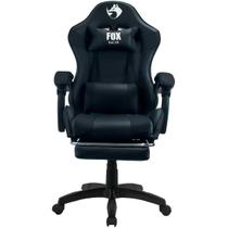 Cadeira Gamer Fox Racer Zerda Preta com Apoio de Pés