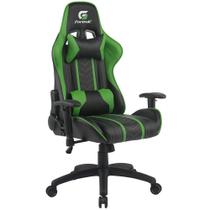 Cadeira Gamer Giratória Com Elevação a Gás Black Hawk H01 Preto Verde - Fortrek
