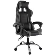 Cadeira Gamer Giratória Com Rodinhas Cg1.03 Cinza