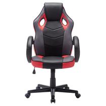 Cadeira Gamer Giratória Confortável Preto e Vermelho
